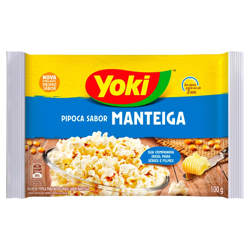 Pipoca de Micro-ondas Cobertura de Caramelo Yoki 160g em Promoção